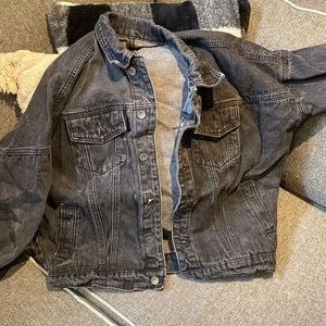 Classic black jean jacket